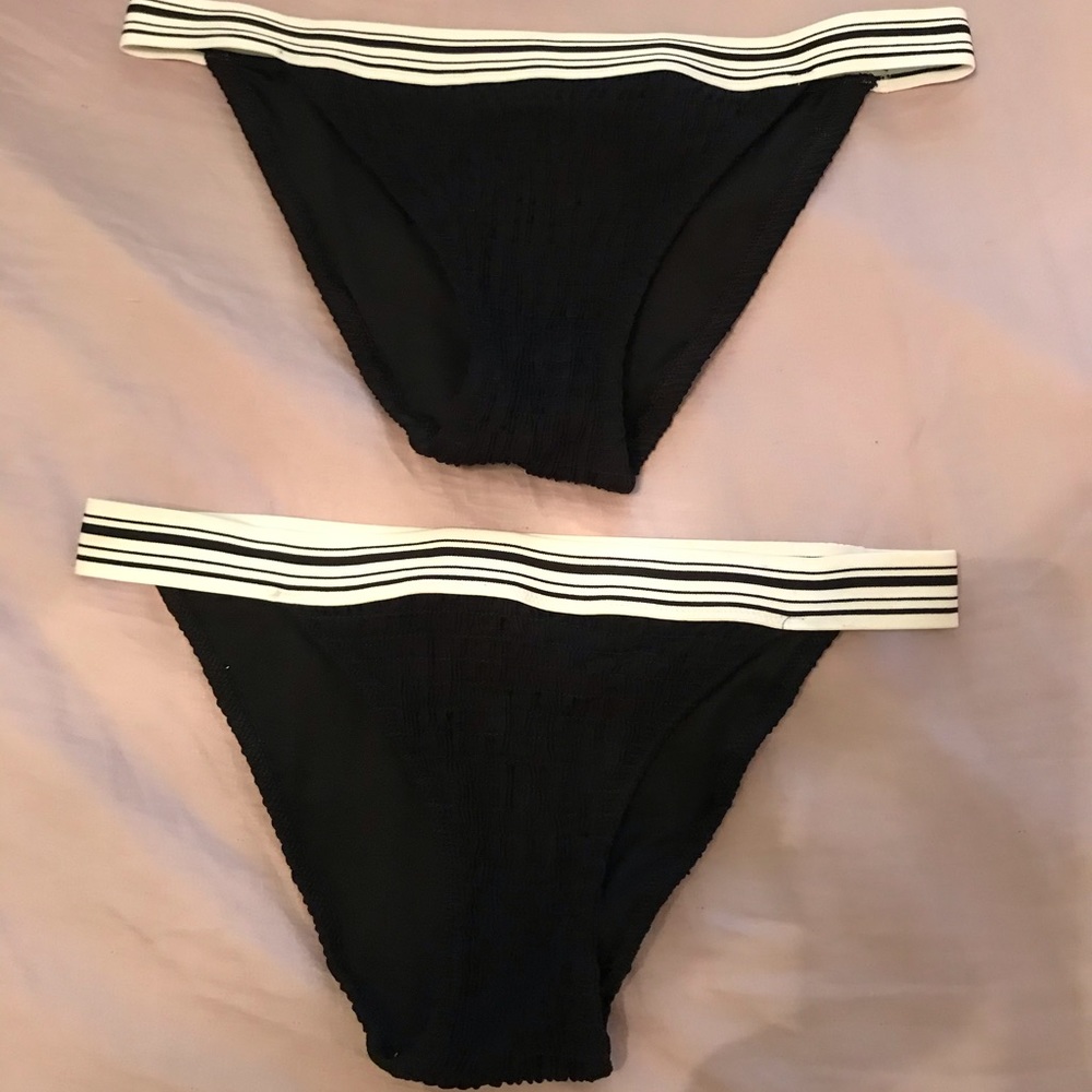 Victoria’s Secret ruched black bottoms